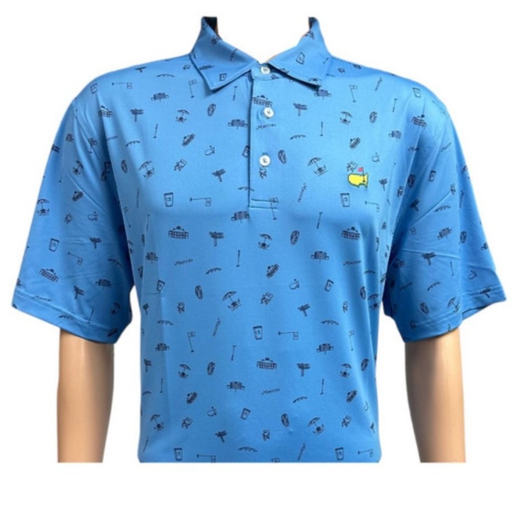 Masters Blue Graphic Men's Polo Shirt